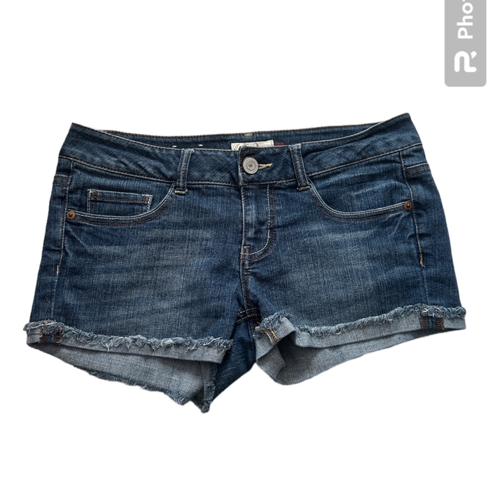 Denim Mini Stretch Shorts